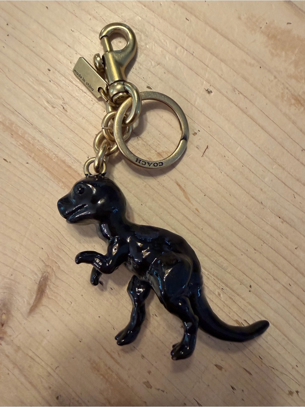 Coach Black Rexy BagCharm - Bradd Hardware